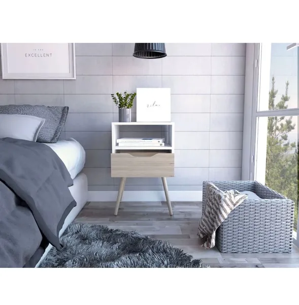 Nochero AAN beige con blanco